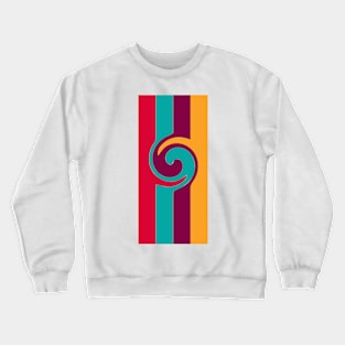 Geometric stripes color funny Crewneck Sweatshirt